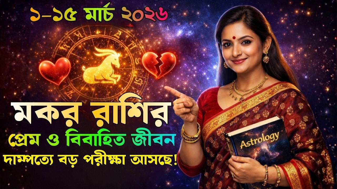 মকর রাশির প্রেম ভাগ্য মার্চ ১–১৫, ২০২৬ | Capricorn Love Horoscope 2026