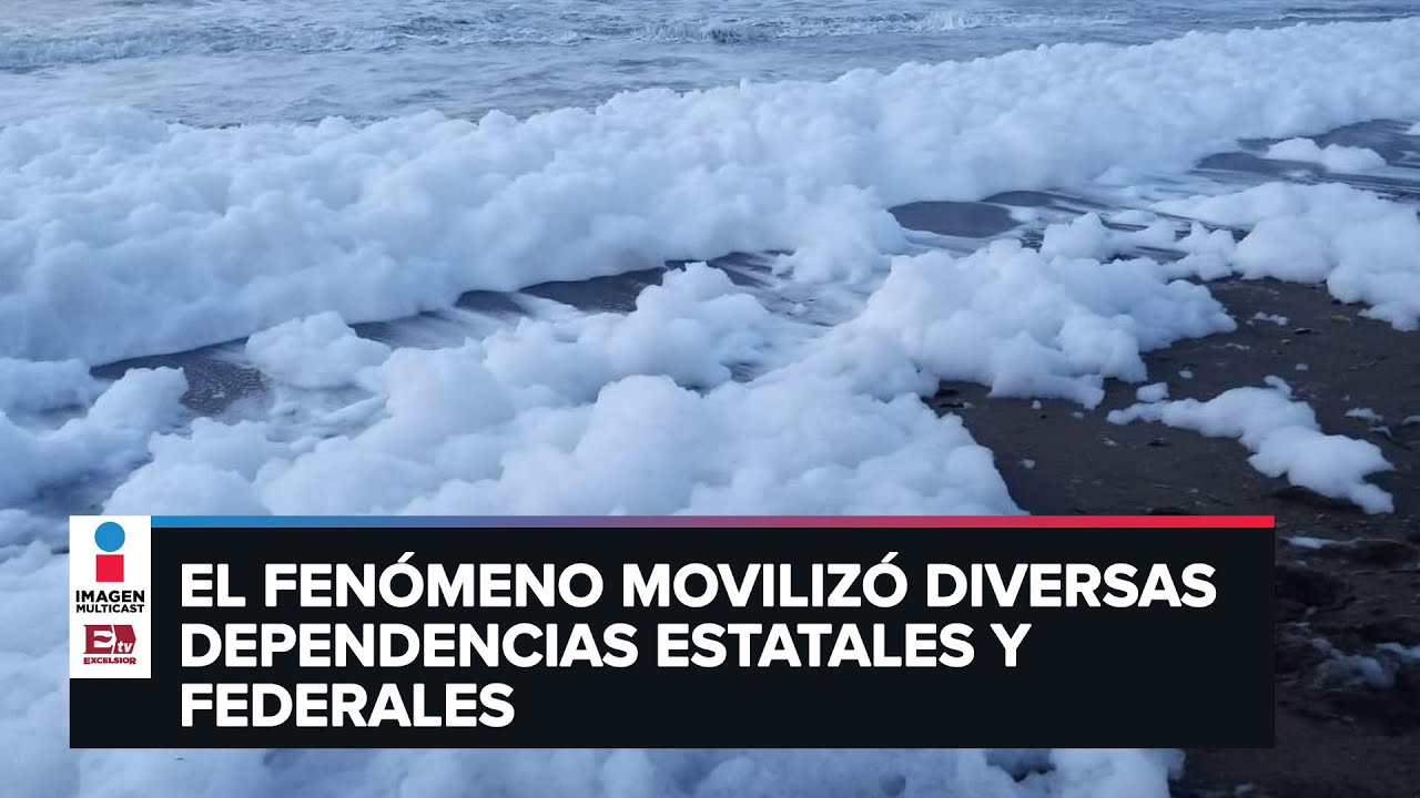 Cierran playas de Coatzacoalcos, Veracruz, por aparición de misteriosa espuma