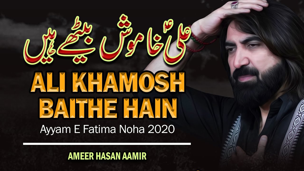 Ameer Hasan Aamir | Ali Khamosh Baithe Hai | Ayyam e Fatimiya 2020/1441