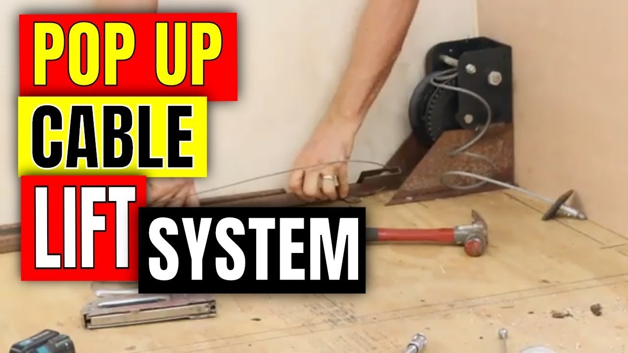 POP UP CAMPER CABLE LIFT SYSTEM & INTERIOR PT16 Jayco Tent Trailer Rebuild Renovation Mods #flgpopup
