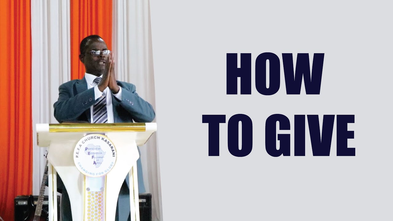 HOW TO GIVE