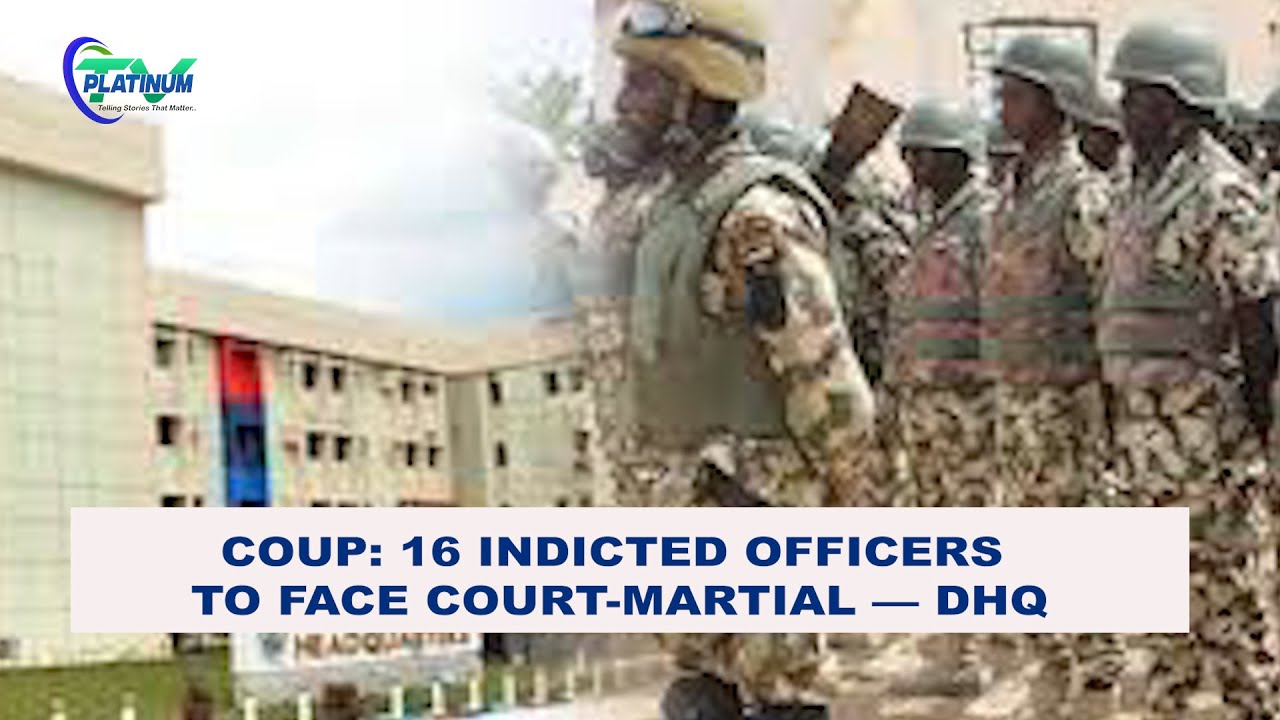 16 Indicted Officers who plotted to over throw Tinubu to face Court Martial