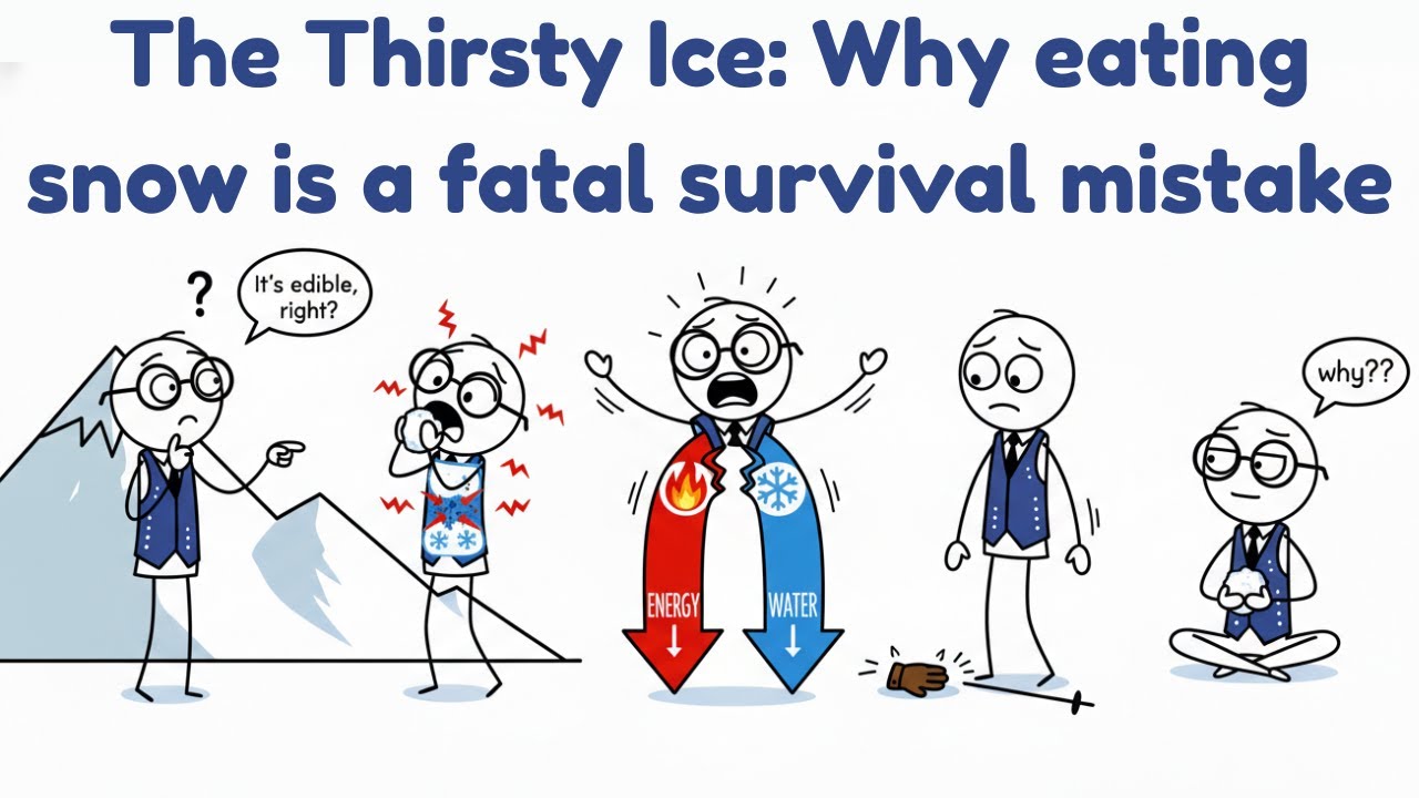 The Thirsty Ice - Why eating snow is a fatal survival mistake
