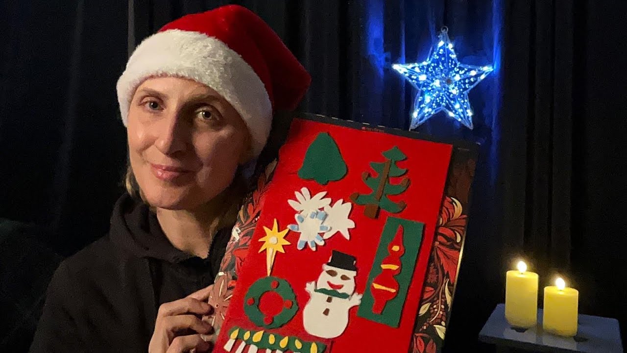ASMR KERST TRIGGERWOORDEN MET VILTBORD! / ASMR NEDERLANDS 
