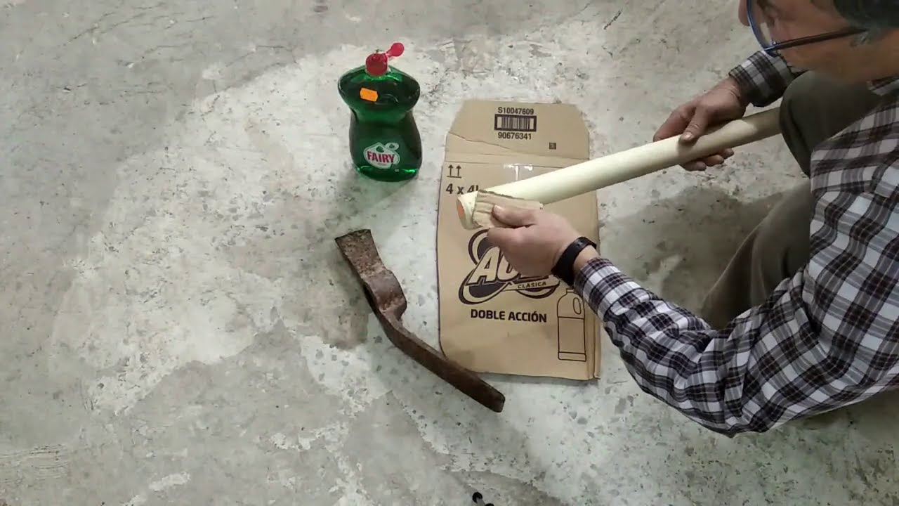 Como astilar azadón eficaz para que no salga.