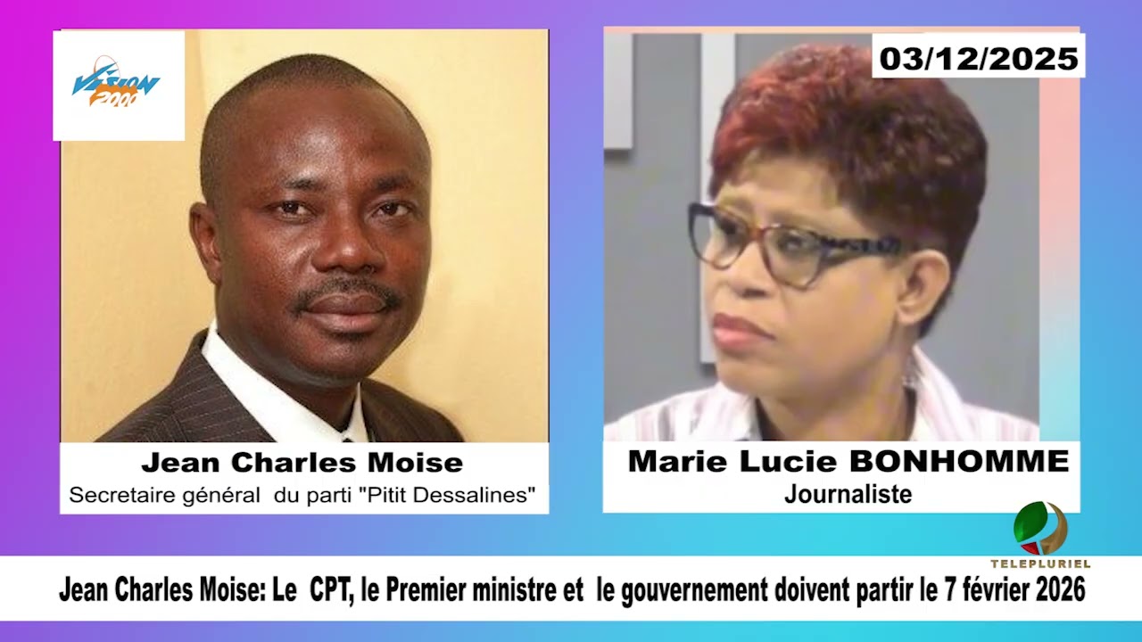 Jean Charles Moise: Le CPT, le Premier ministre et  le gouvernement doivent partir le 7 f&eacute;vrier 2026