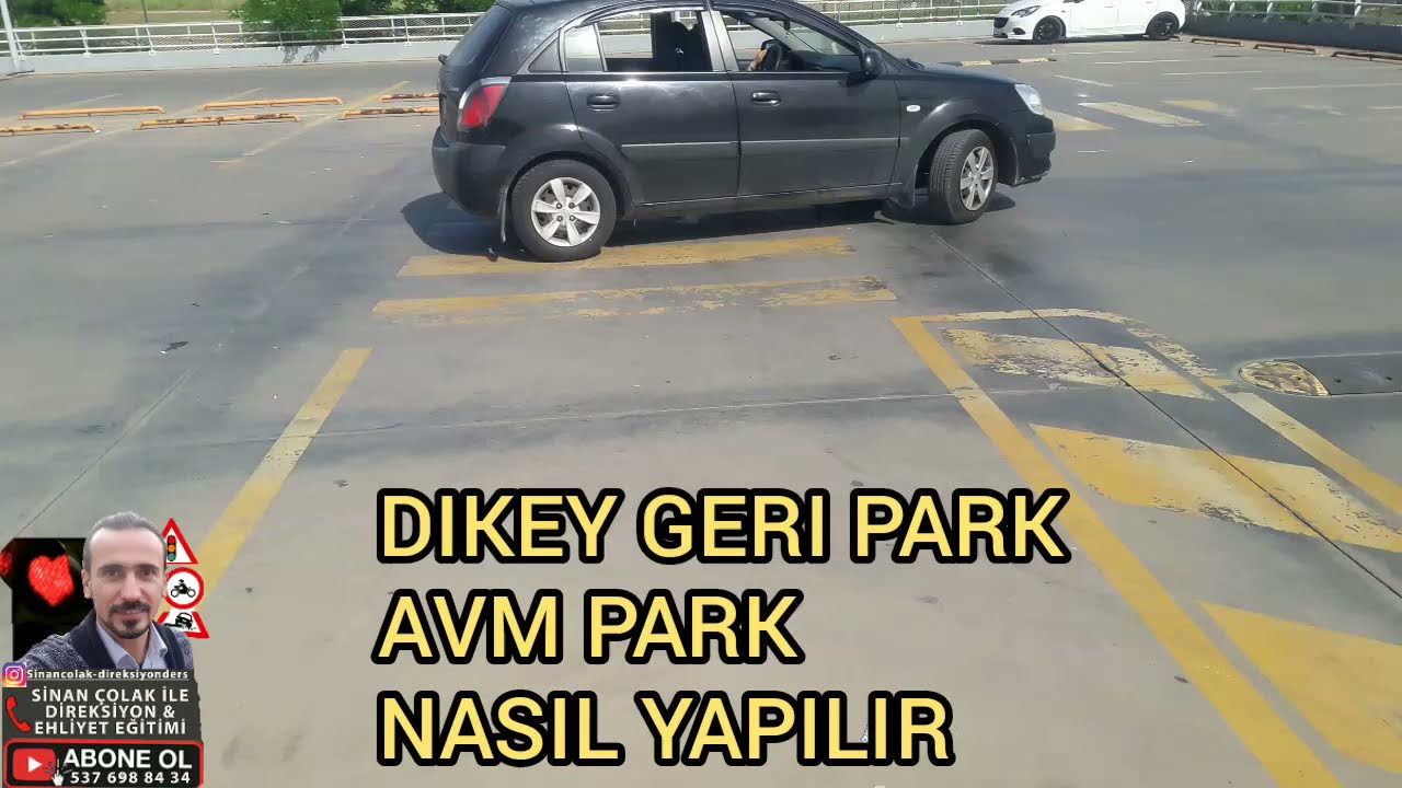 DİKEY L PARK NASIL YAPILIR? AVM PARK ETME TEKNİKLERİ,DİK GERİ PARK YAPMA,EHLİYET DİREKSİYON SINAVI