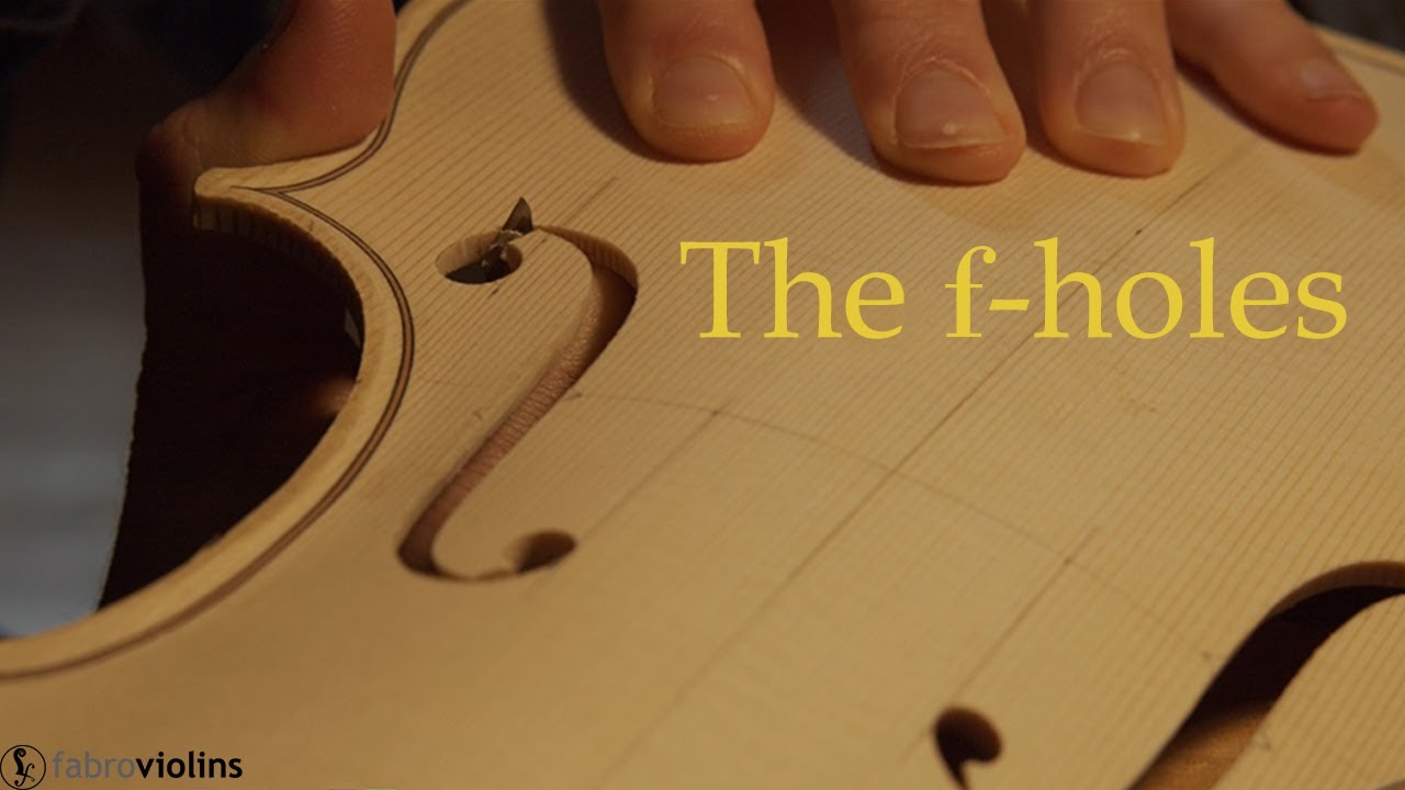 MAKING A VIOLIN | f-holes | Step 07 | Amati Model