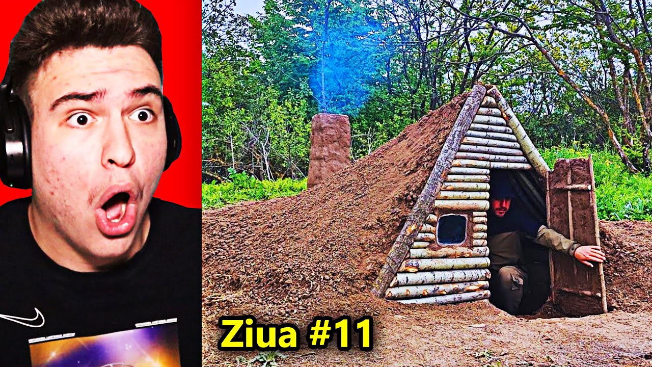 Acest om a construit singur O CABANĂ ÎN PĂDURE ! *imposibil*
