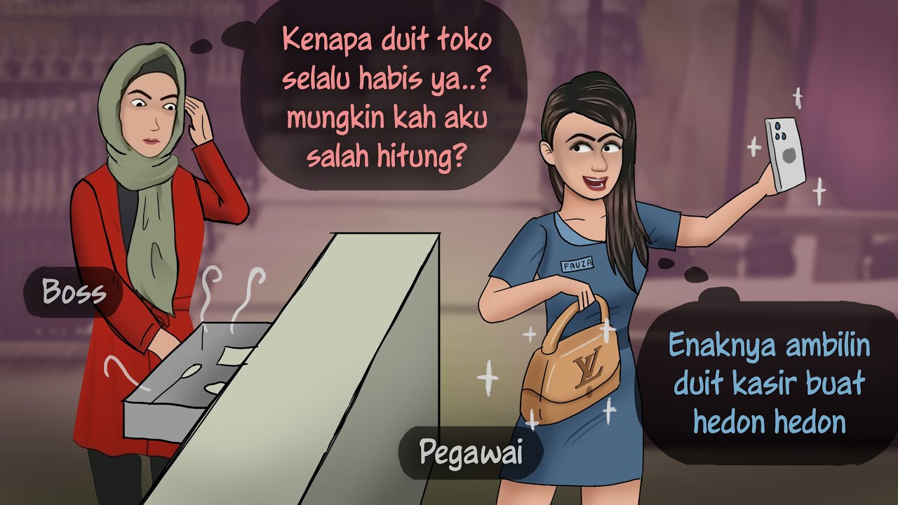 WANITA2 PENYEMBAH HARTA - Jadi Jahat demi Cuan | Kompilasi Kartun Animasi Drama