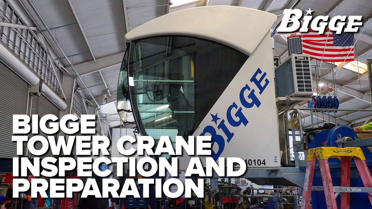 Extensive inspection and preparation go into every Bigge tower crane rental