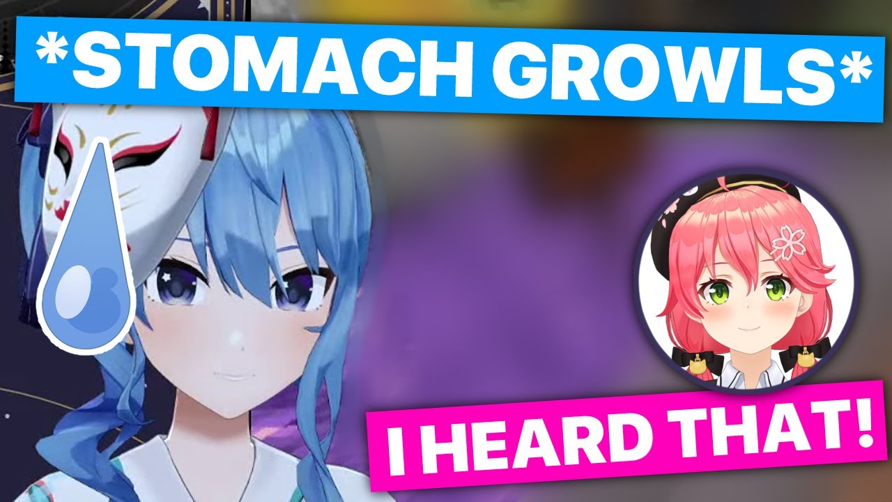 Suisei's Stomach Growls On Stream (Hoshimachi Suisei / Hololive) [Eng Sub]