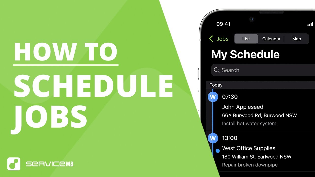 How to schedule jobs in ServiceM8 (2025)