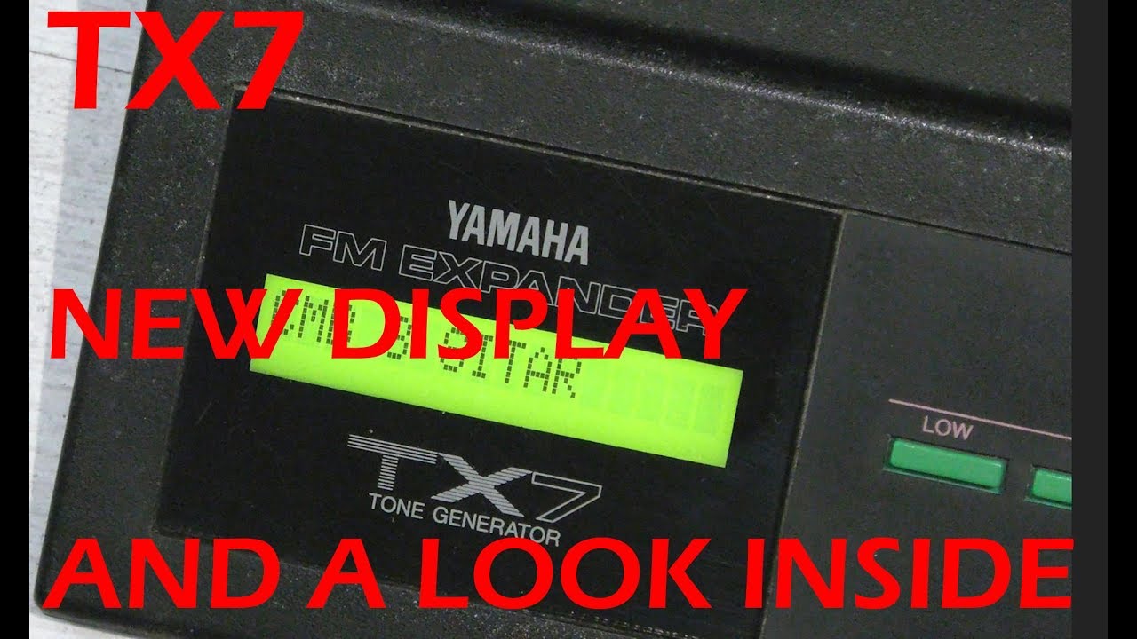 YAMAHA TX7 - Inside the module and replacing the LCD display