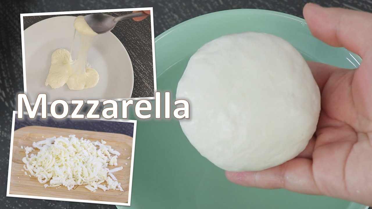 Homemade Mozzarella (only 3 ingredients, no rennet) [ENGSUB]