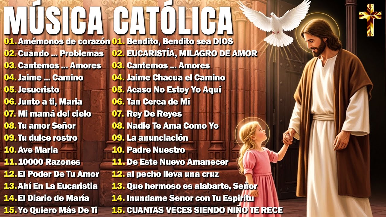 🙏🏼TOP 50 MEJORES MÚSICA CATÓLICA 2025😇 INTENTA ESCUCHAR ESTA CANCIÓN SIN LLORAR💒 ALABANZAS PARA ORAR