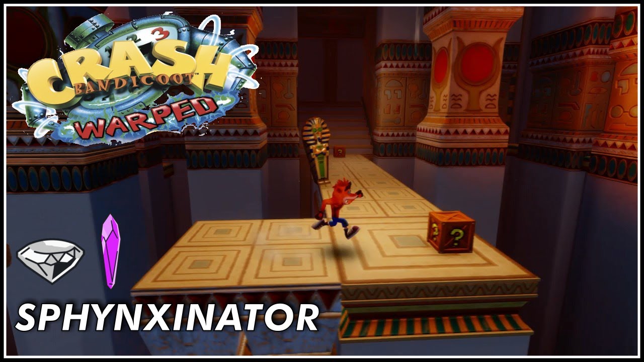 Crash Bandicoot 3 | Sphynxinator - Todas as Caixas - Gema