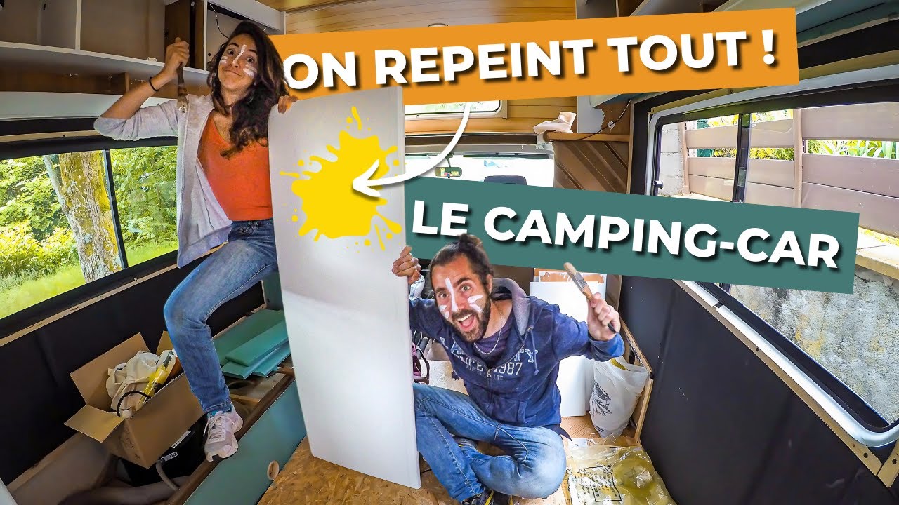 On repeint ENTIEREMENT notre CAMPING-CAR ! (2 semaines de galère 😅)