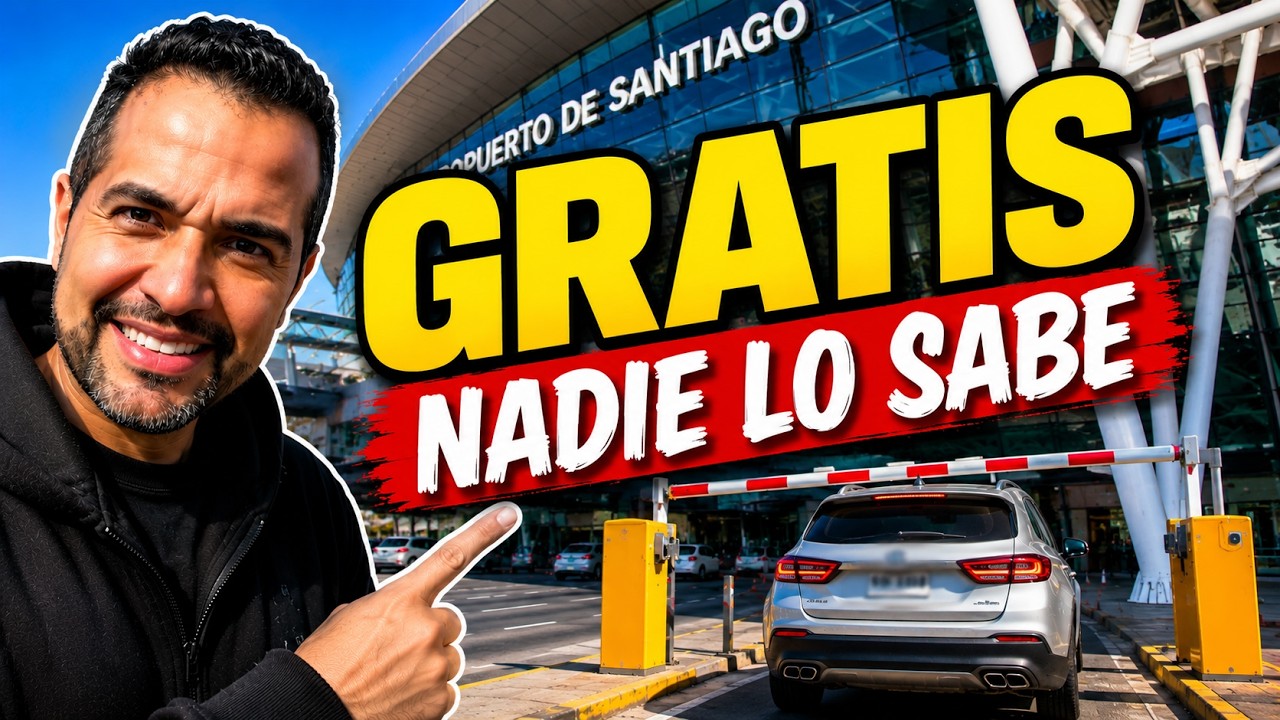 Descubre como ESTACIONAR GRATIS en el Aeropuerto de Santiago🤫