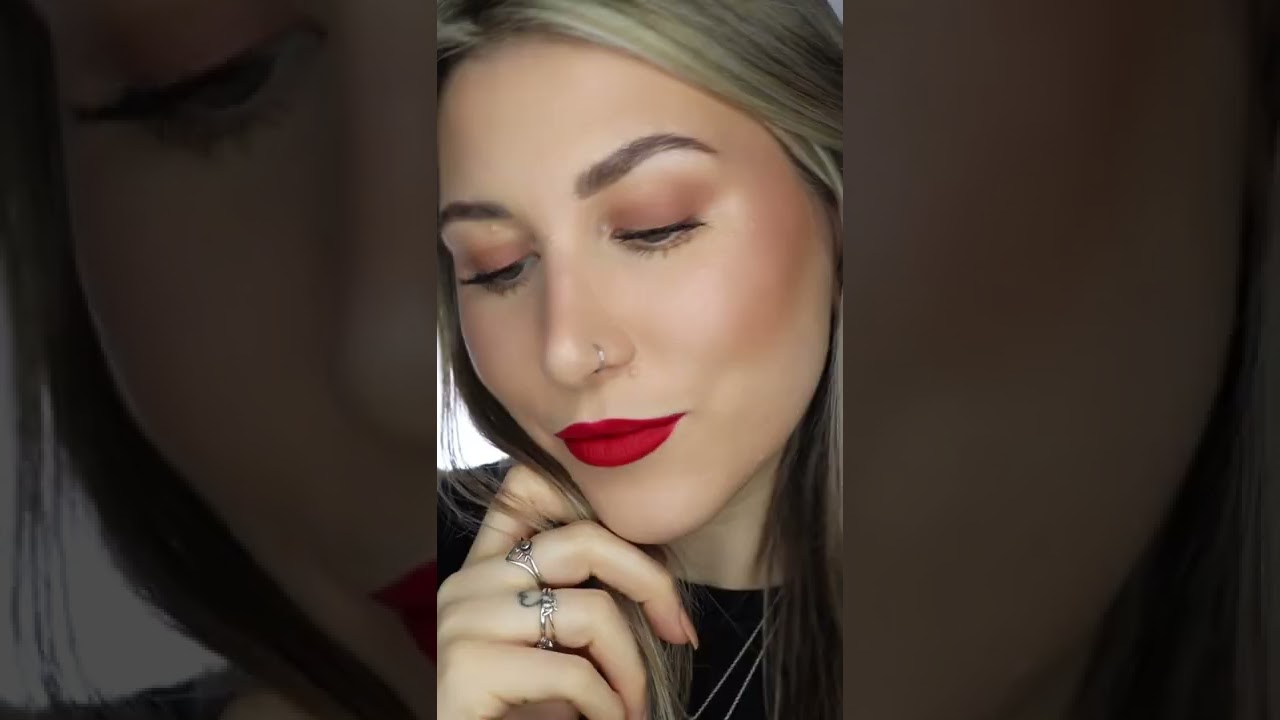 Eye and lip makeup with Stalky lipstick and shadow💋😍