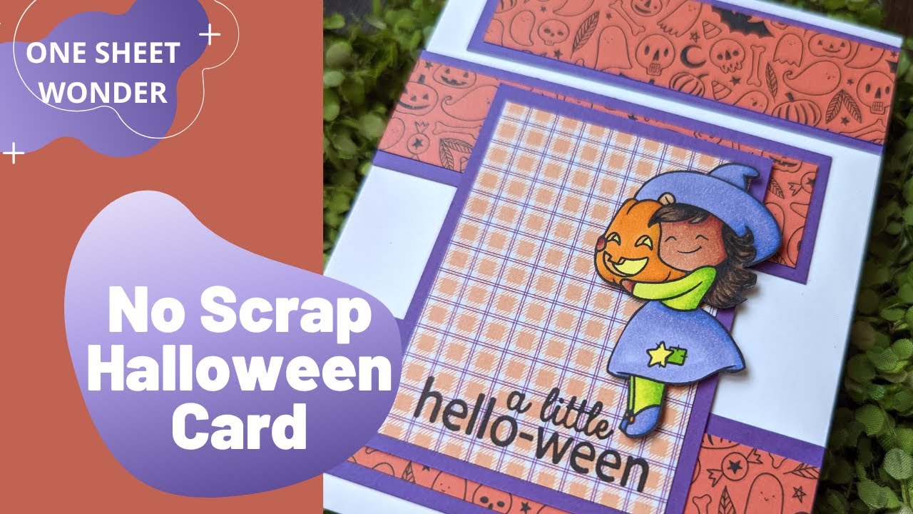 Use Up 6x6 Paper | Halloween Card | Collaboration with CaitlinAnnaleeCards