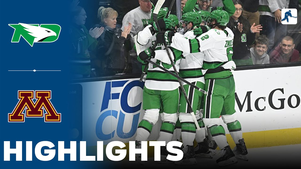 North Dakota vs Minnesota | NCAA College Hockey | Highlights - October 17, 2025