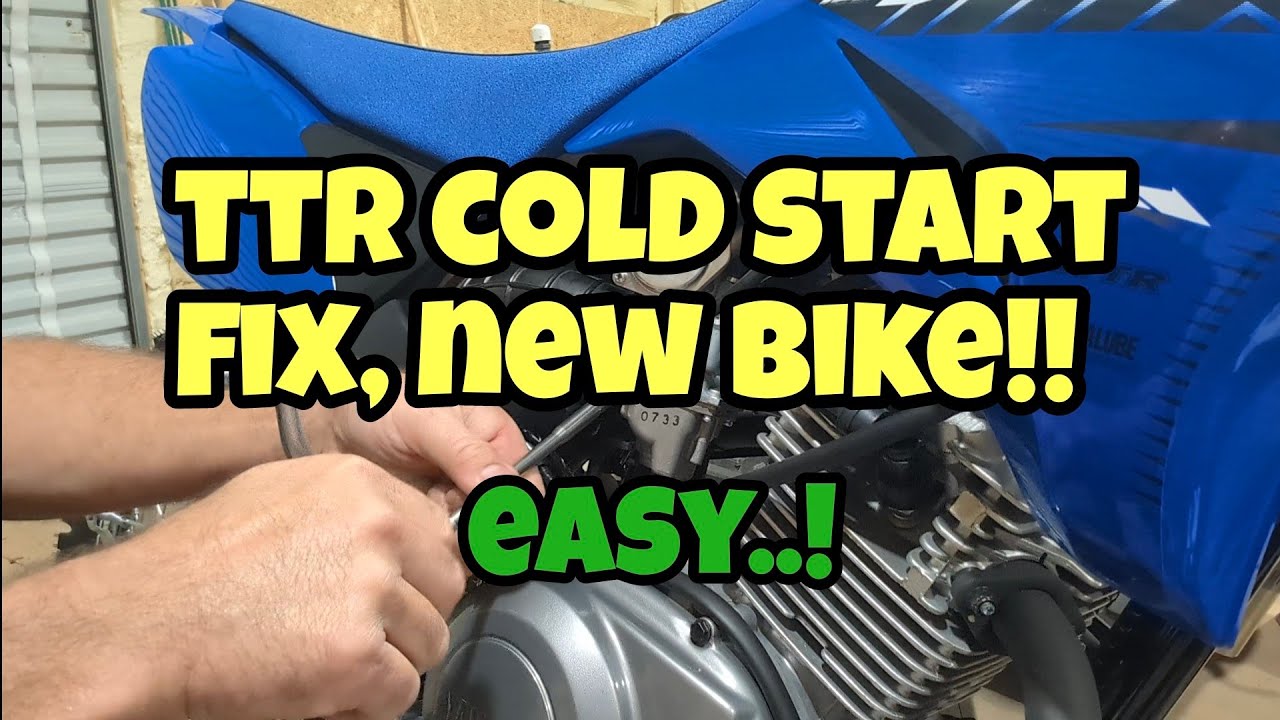 Yamaha TTR125 cold start fix. Super easy!