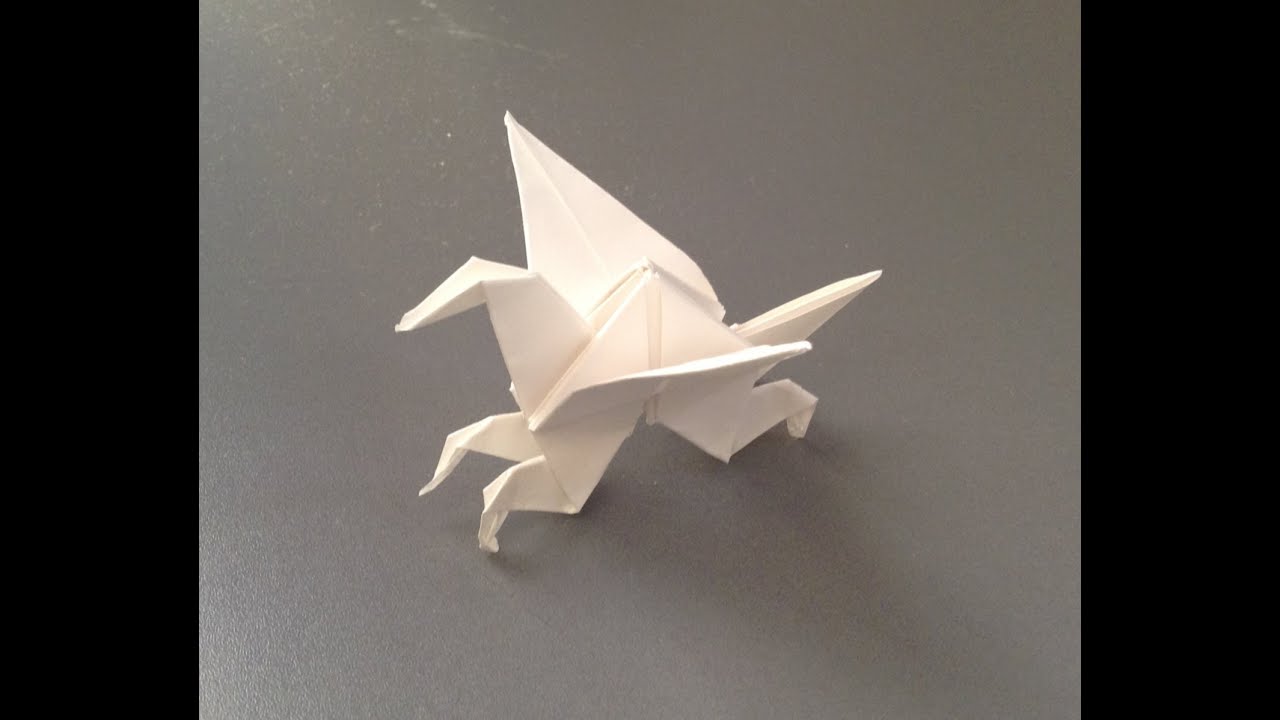 ペガサス　折り紙　折り方　作り方　立体　