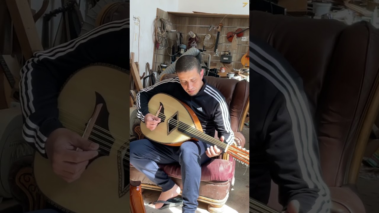 CHAFA KHALED a fabriqué un luth avec la forme d’un mandole - BRAVO L’ARTISTE - la relève est là .
