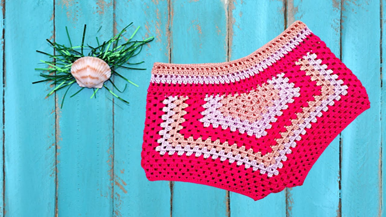 Shorts Praiano Em Crochê | Crochetaria Oficial