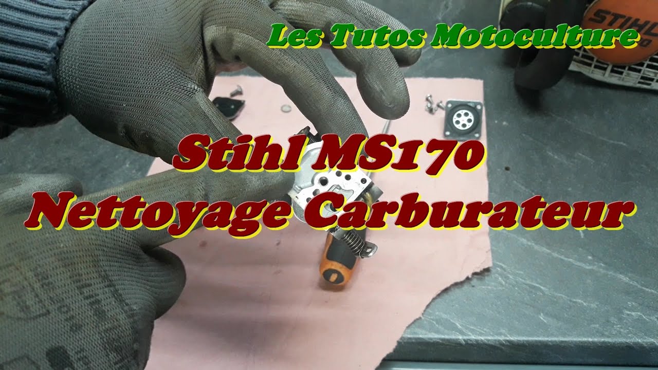 Stihl Ms170 , Nettoyage Carburateur