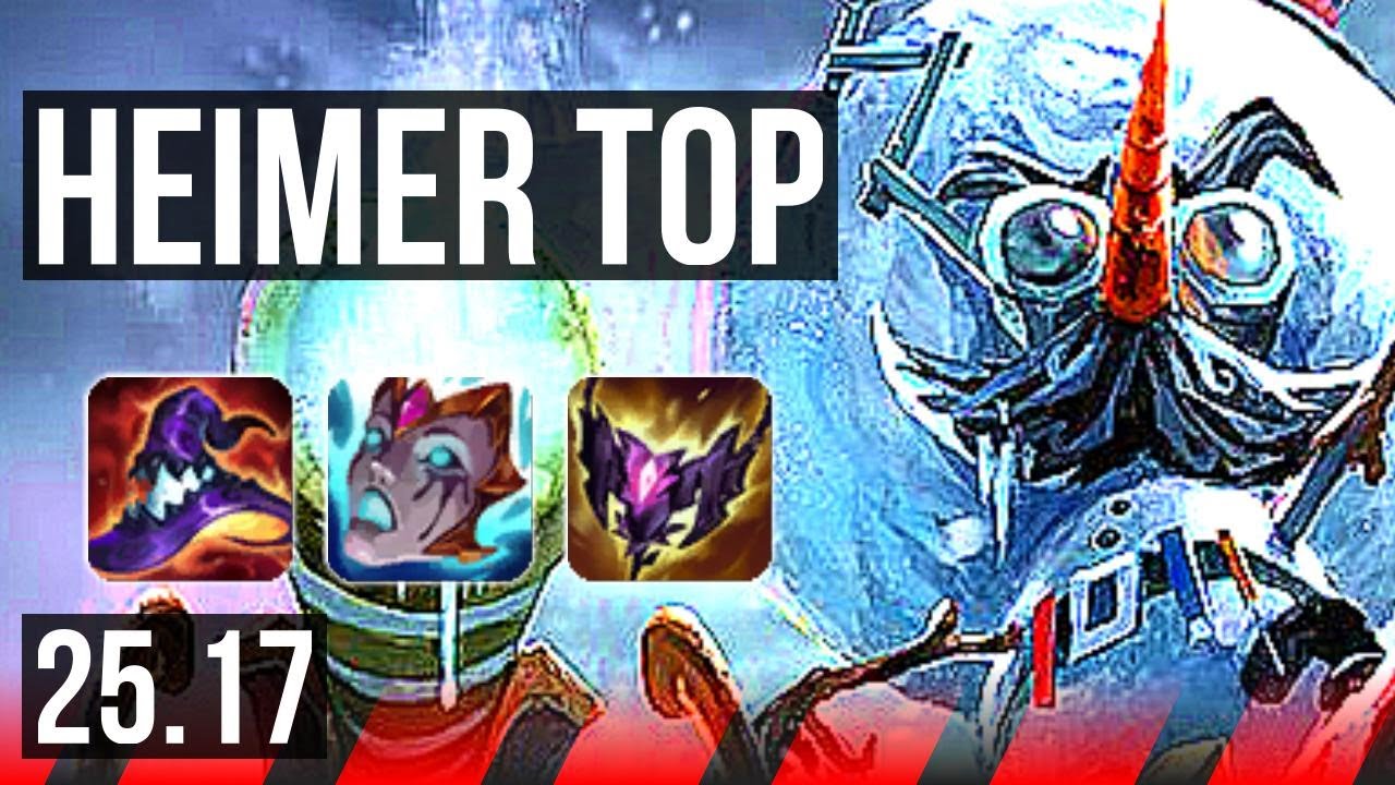 HEIMERDINGER vs CHO'GATH (TOP) | 7 solo kills, 13/2/6, Legendary | EUW Master | 25.17