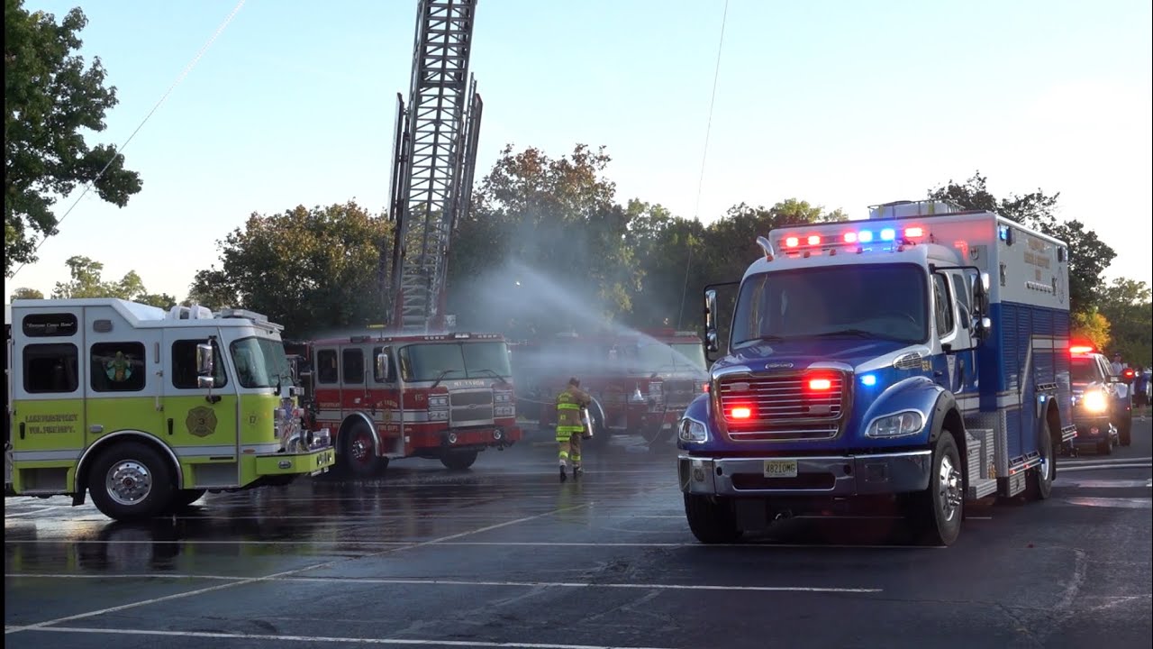 Parsippany Quadruple Wetdown For Brand New Engine 34 Tower 6 Engine 15 & Tower 11