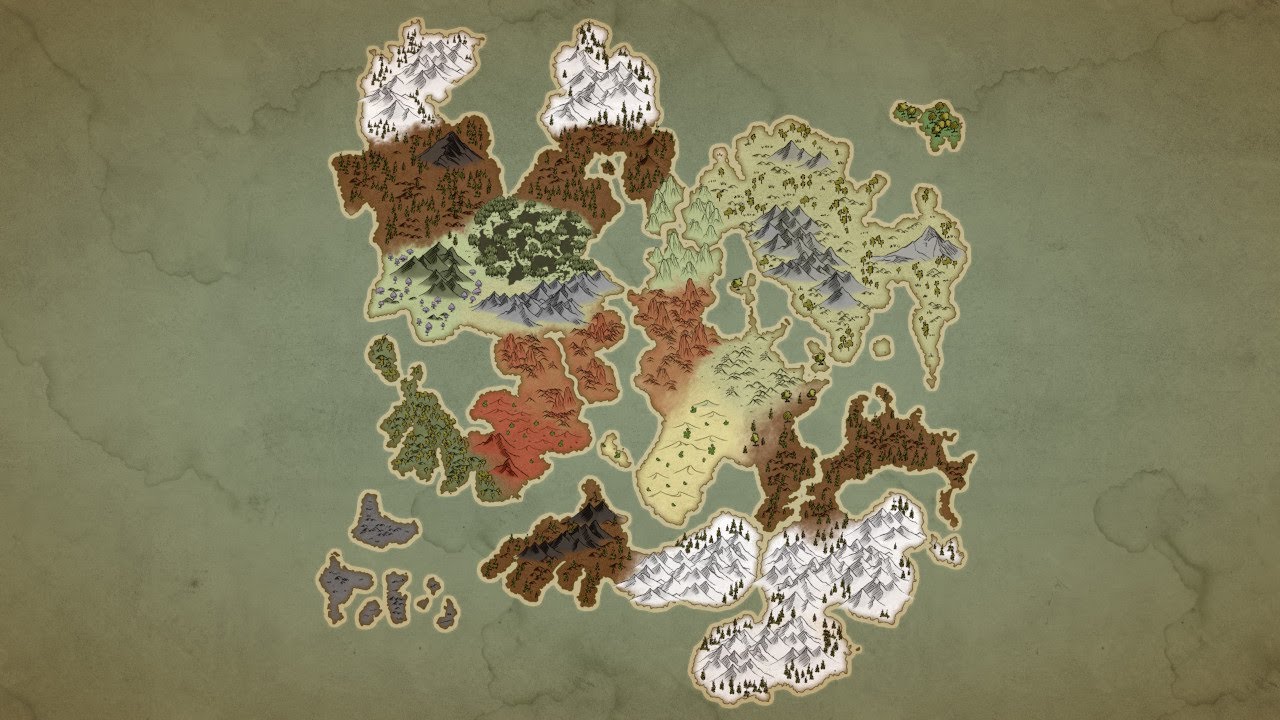 Wonderdraft Epic Fantasy Map Timelapse 