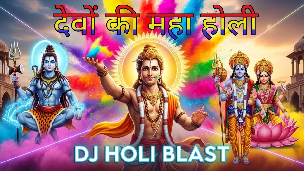 देवों की महा होली DJ मिक्स 🔥 | ब्रह्मा विष्णु महेश संग दिव्य होली | Har Har Mahadev EDM Song 2026