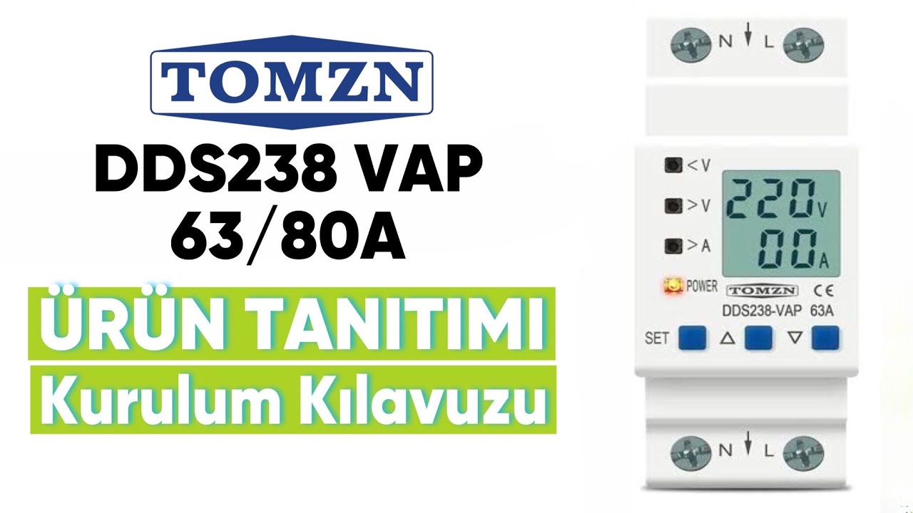 Tomzn - Hiking DDS238-63VAP Voltaj ve Akım Koruyucu Kurulum Açıklamaları