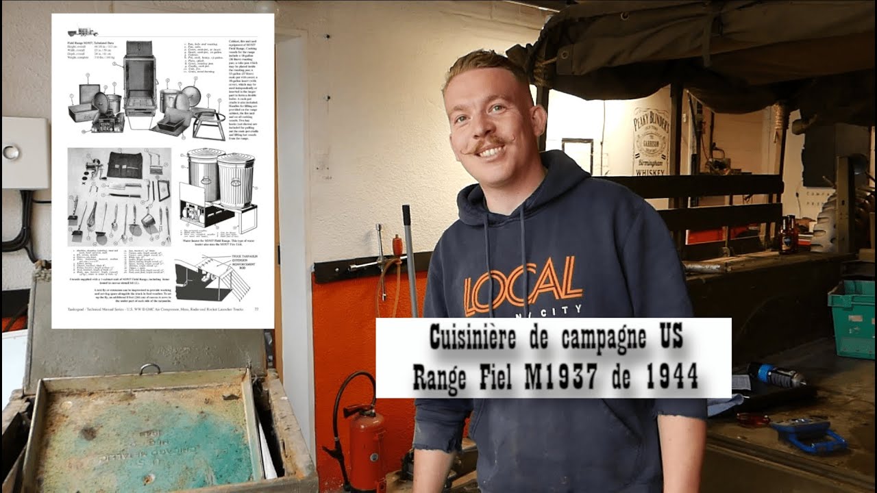 On récupère une CUISINIÈRE US RANGE FIELD M1937 de 1944 !
