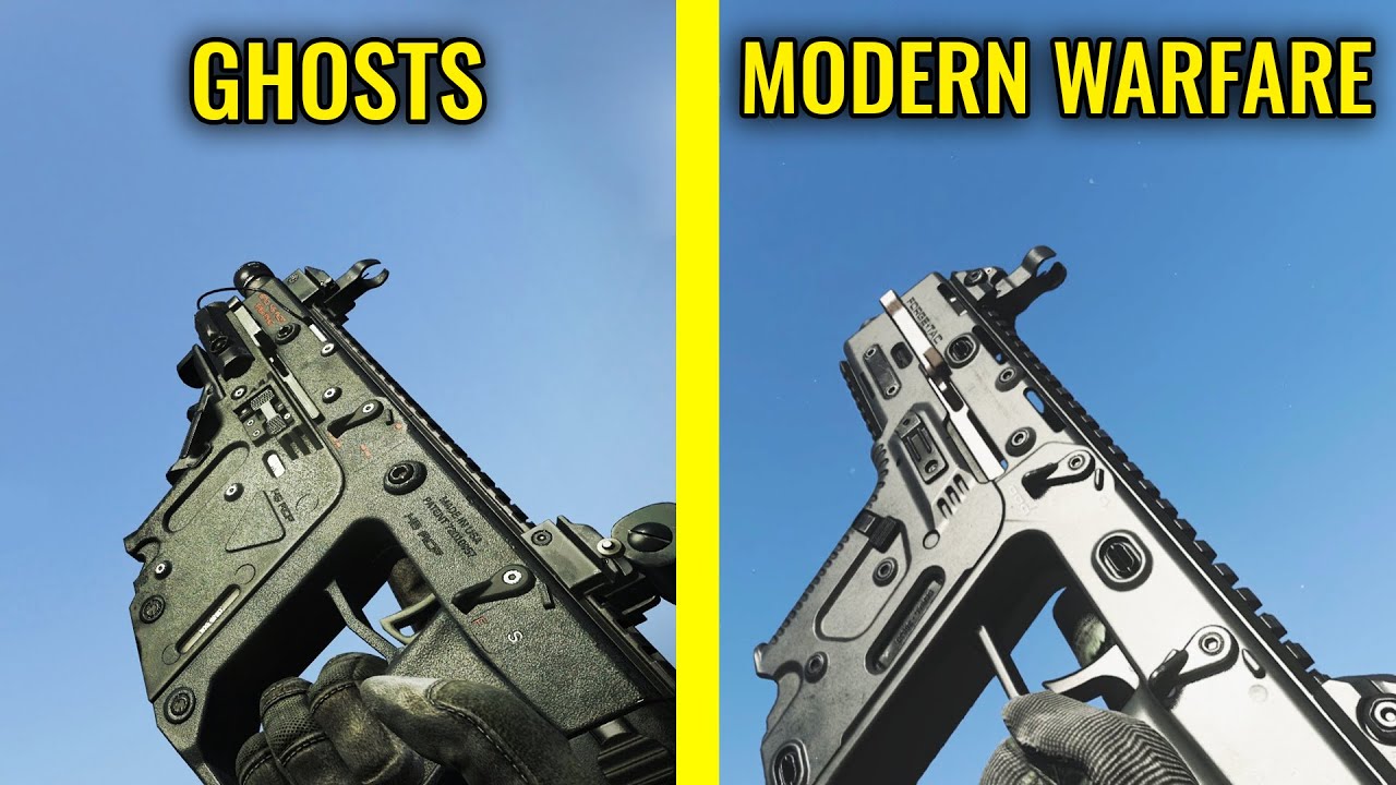 Call of Duty Ghosts vs Modern Warfare 2019 - Weapons Comparison