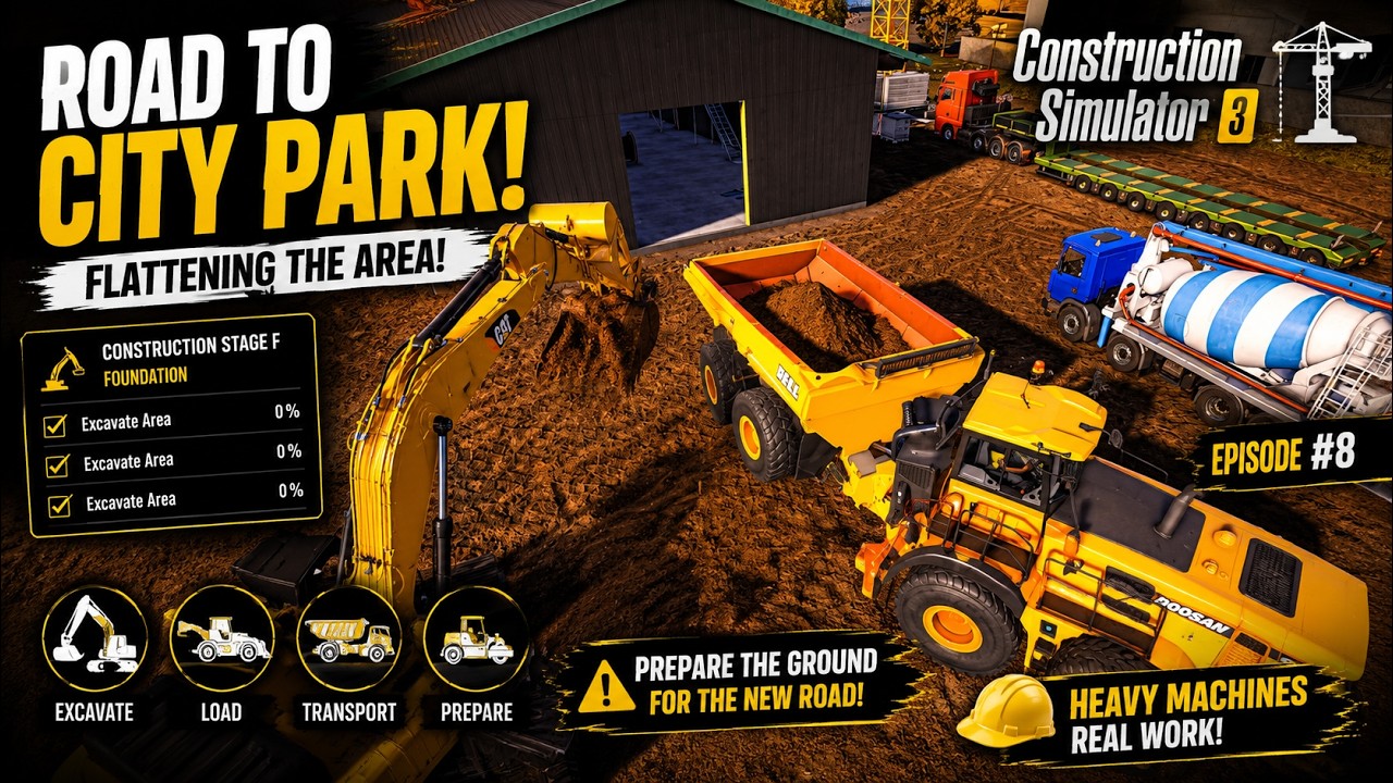 Big truck work steam construction simulator 