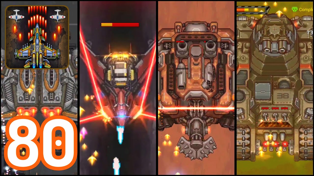 1945 Air Force-(Gameplay 80)-Todos Los Jefes Del Nivel 110 Hasta El Nivel 200 - All Bosses -