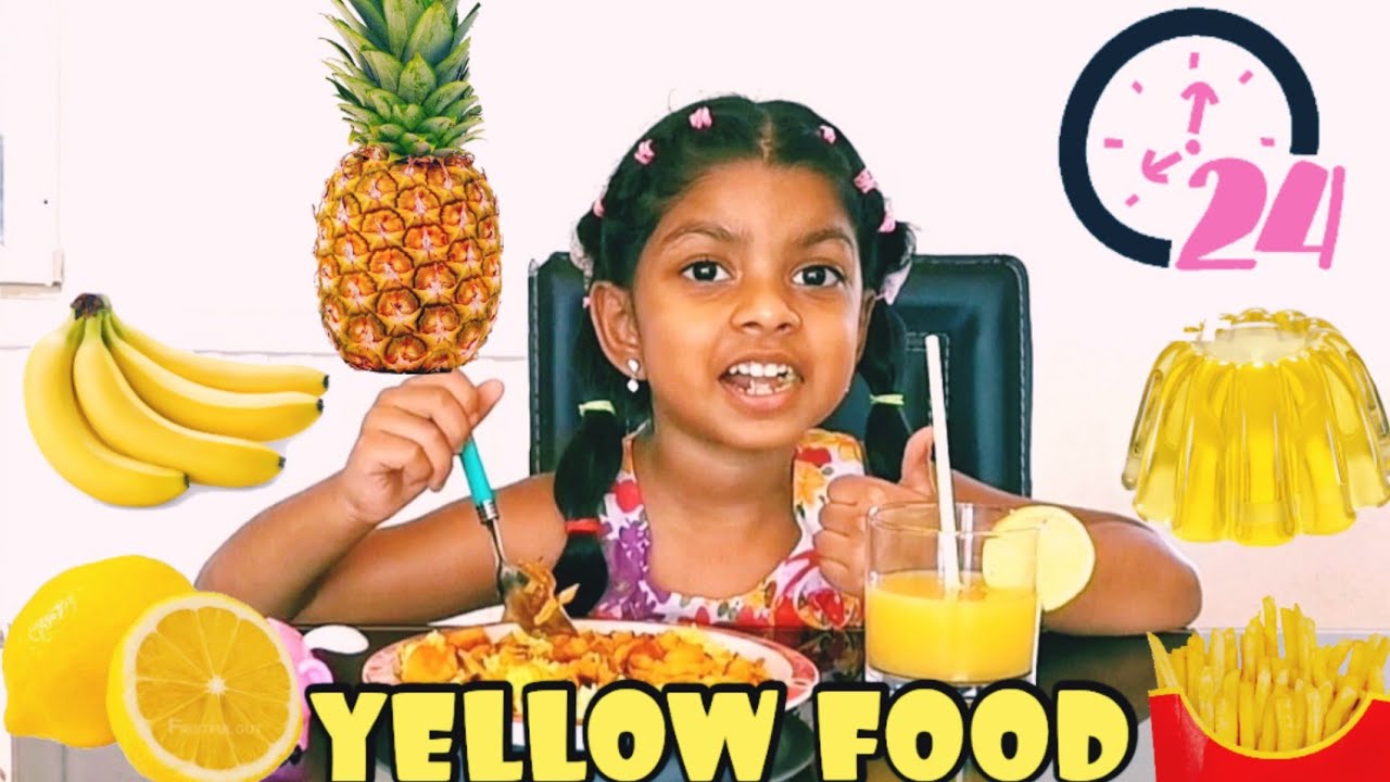 EATING ONLY YELLOW FOOD FOR 24 HOURS CHALLENGE
