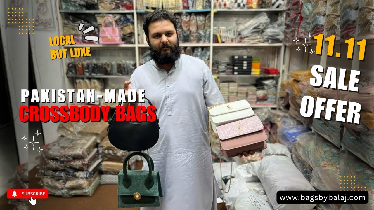 11.11 SALE 🔥 | Pakistan-Made Crossbody Bags | Luxury Handbags by Bags by Balaj