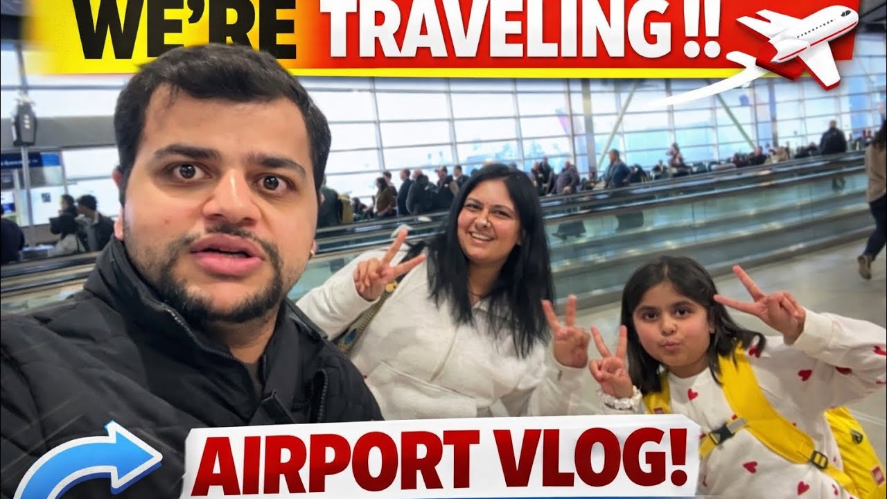 We’re Traveling!! ✈️ Canada to India Journey | Airport Vlog with Family ❤️