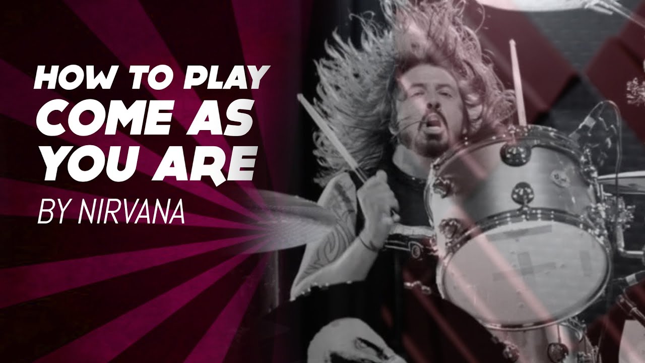 How to play Come As You Are by Nirvana on Drums | Advancing Beginner Drum Lesson