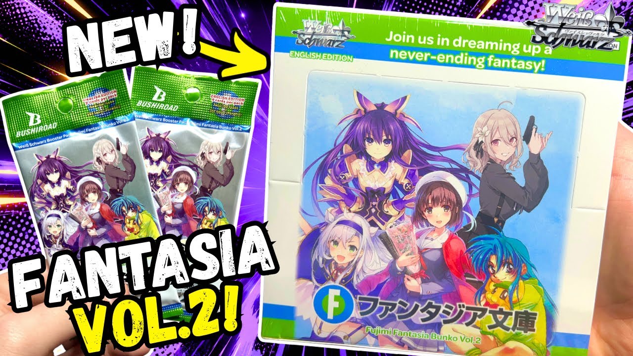 Распаковываю НОВЫЕ коллекционные карточки Fujimi Fantasia Bunko Vol. 2 Weiss Schwarz!