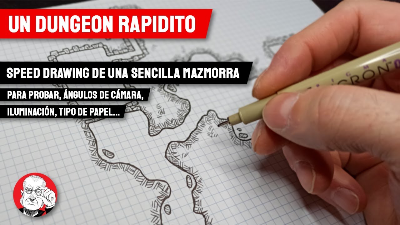 Dibujando un MAPA PARA JUEGOS DE ROL rapidito | Speed painting de un plano para juegos de fantasía