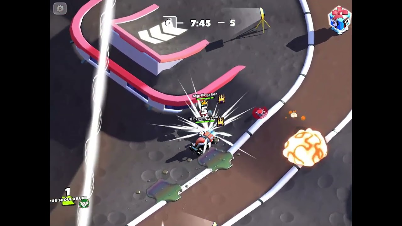 (1v1v1) StarBreaker V.S. TheLvl100Way V.S. YOUSHOULDRUN│Crash of Cars