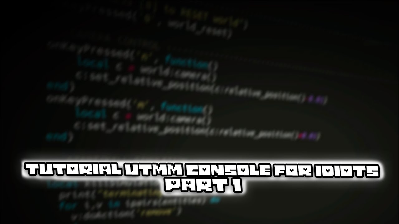 Tutorial How To Use UTMM Dev Console Part 1 [For Idiots] | UTMM KIT