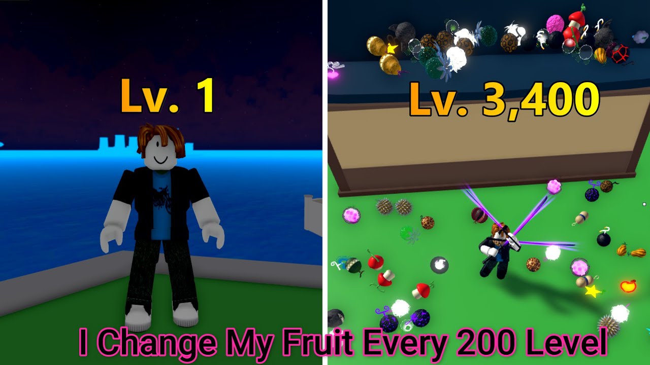 Noob To Pro But I Change My Fruit Every 200 Level In King Legacy