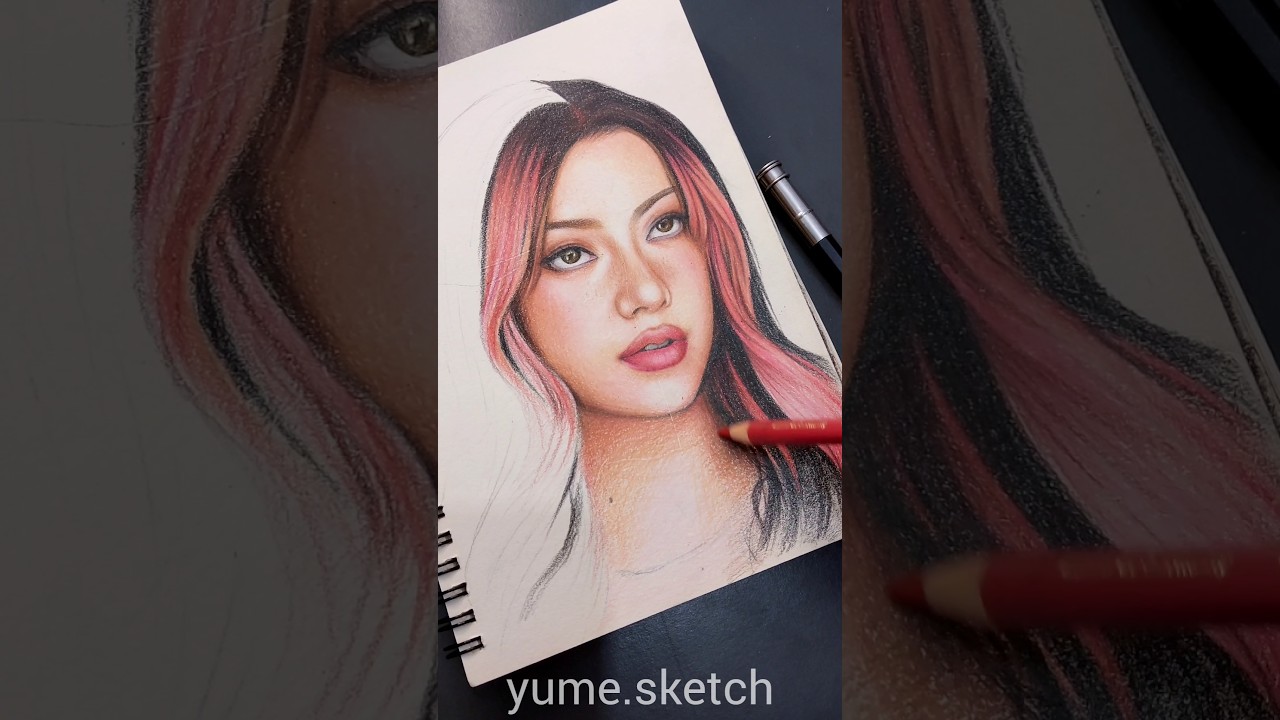 drawing Megan from KATSEYE #shorts #katseye